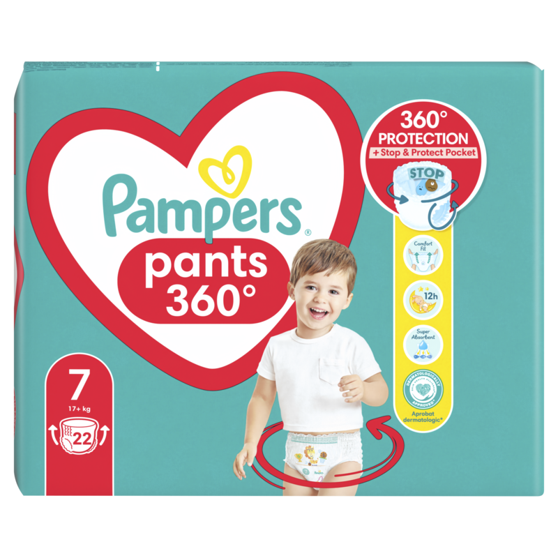 PAMPERS - PANTS No7 (17+kg) - 22τεμ.